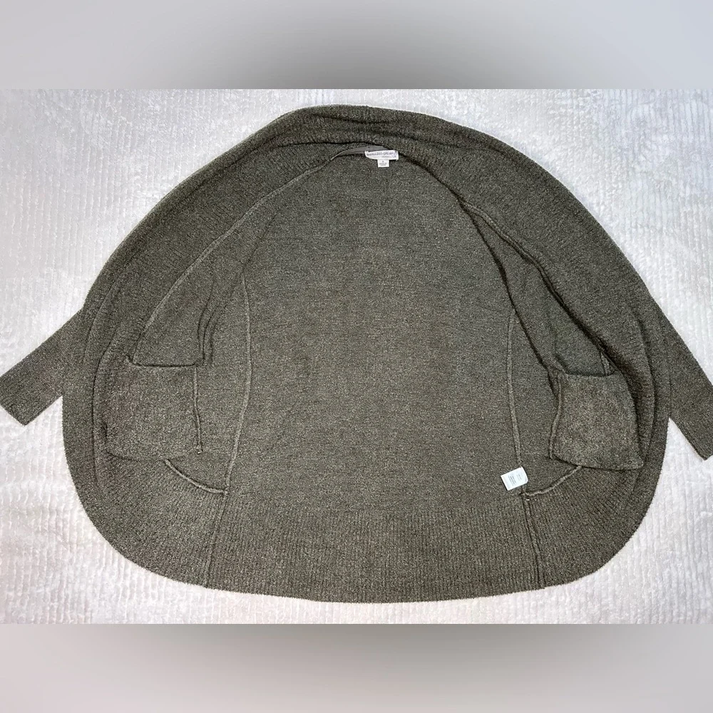 Barefoot Dreams Green Cozy Chic Lite Circle Cardigan/ Sweater Oversized Small - Picture 8 of 12